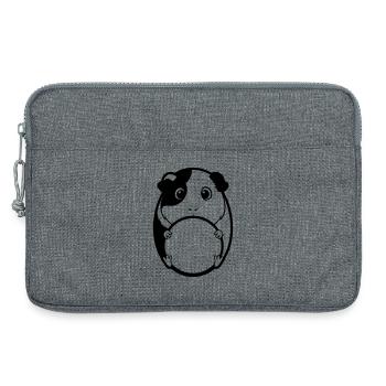 Un cobaye gros - Sacoche pour ordinateur portable 13 pouces - gris chiné - Devant