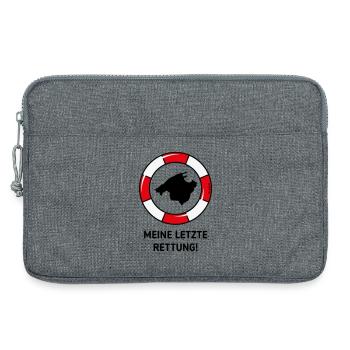 Meine Letzte Rettung! (Mallorca / Urlaub / POS 3C) - Laptoptasche 13" - Grau meliert - Vorne