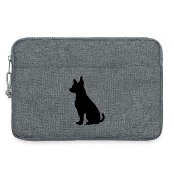 Hund - Laptoptasche 13" - Grau meliert - Vorne