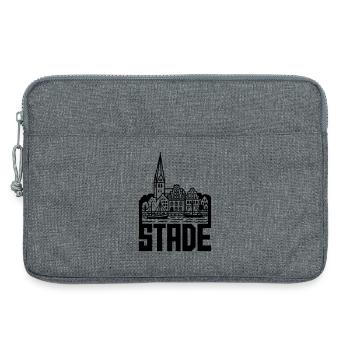 Monument Stade Silhouette - Sacoche pour ordinateur portable 13 pouces - gris chiné - Devant