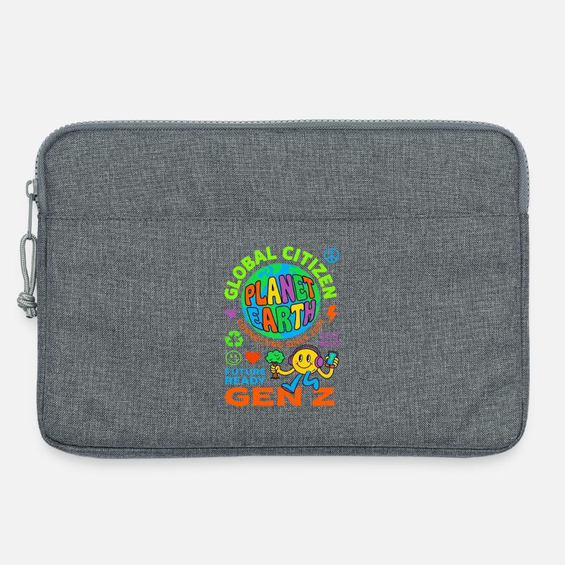 Global Citizen Planet Earth Gen Z - Laptoptasche 13" - Grau meliert
