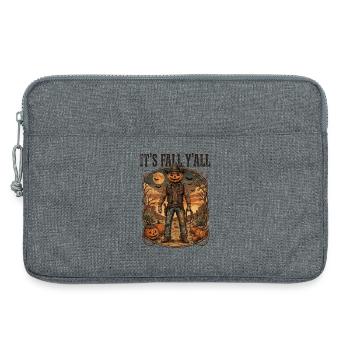 C’est le design western Fall Y’all Pumpkin Cowboy - Sacoche pour ordinateur portable 13 pouces - gris chiné - Devant