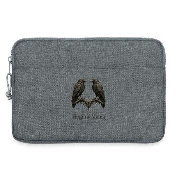 Hugin & Munin: Gedanken Erinnerung - Laptoptasche 13" - Grau meliert - Vorne