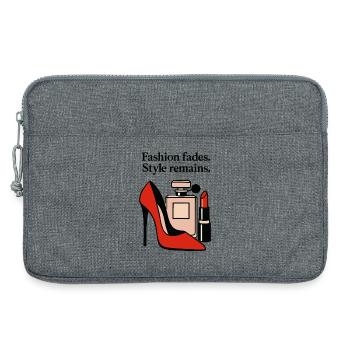 Fashion fades. Style remains. - Elegant High Heel  - Laptoptasche 13" - Grau meliert - Vorne
