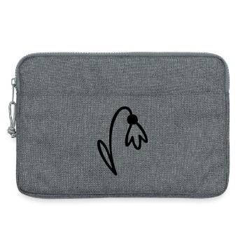 Blume - Laptoptasche 13" - Grau meliert - Vorne