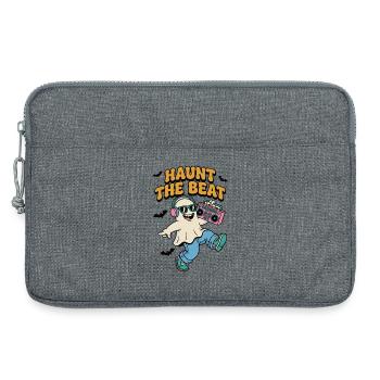 Haunt the Beat Ghost DJ - Laptop bag 13" - heather grey - Front