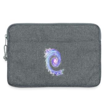 Spirale tourbillonnante pastel - Sacoche pour ordinateur portable 13 pouces - gris chiné - Devant