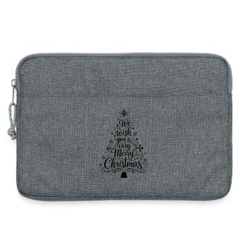 Joyeux Noël - Sacoche pour ordinateur portable 13 pouces - gris chiné - Devant