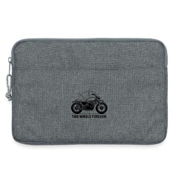 Deux roues pour toujours - Sacoche pour ordinateur portable 13 pouces - gris chiné - Devant