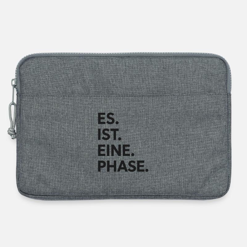 Es. ist. eine. Phase.  - Laptoptasche 13" - Grau meliert