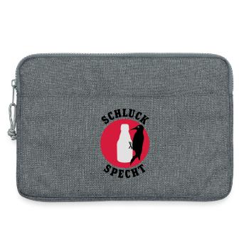 Schluckspecht | Bier | Specht | Vogel - Sacoche pour ordinateur portable 13 pouces - gris chiné - Devant