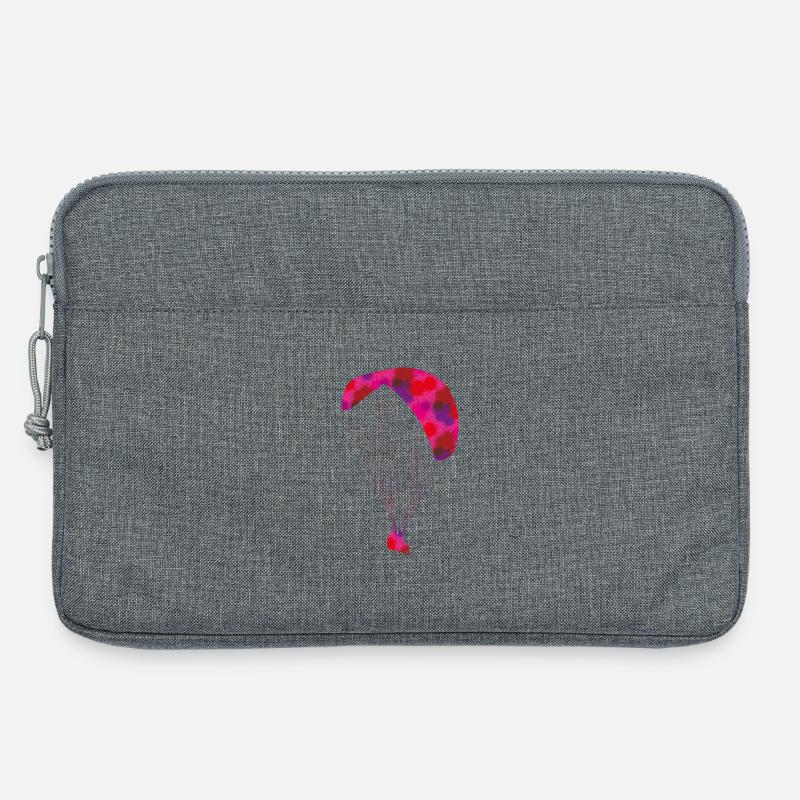 Farbiger Gleitschirm - Laptoptasche 13" - Grau meliert
