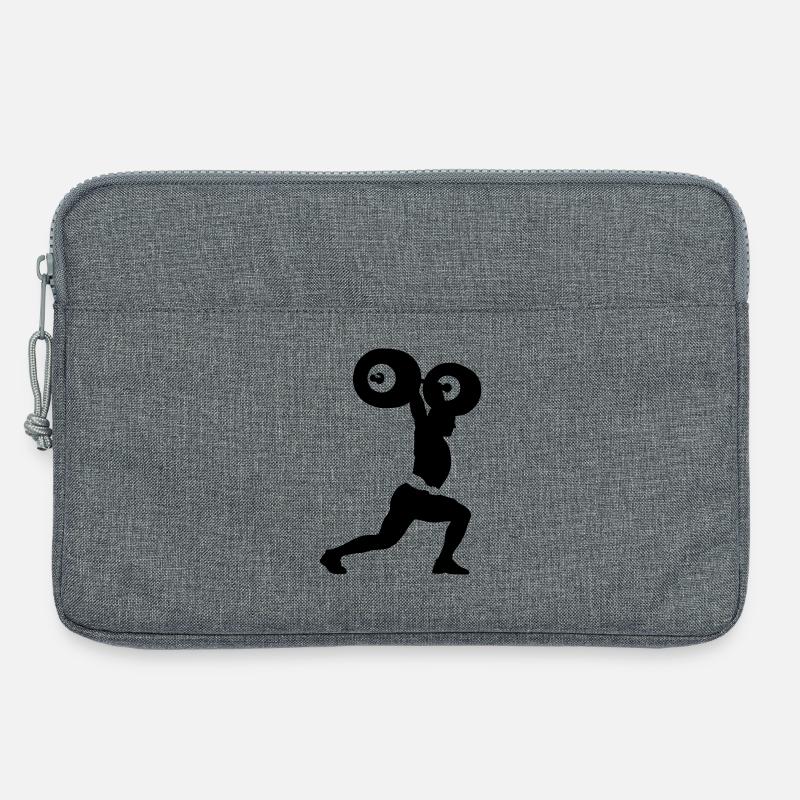 Gewichtheber - Laptoptasche 13" - Grau meliert