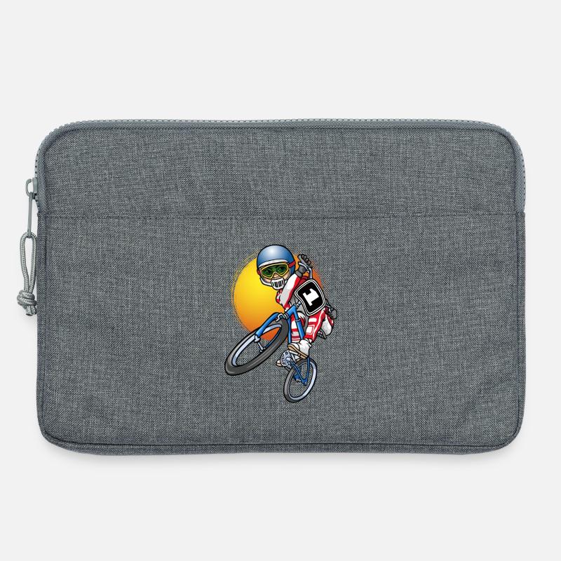 BMX-Fahrer - Laptoptasche 13" - Grau meliert