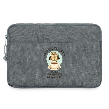 Super Heroes Toast Bread - Laptop bag 13" - heather grey - Front