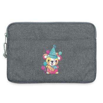 Party-Bär - Laptoptasche 13" - Grau meliert - Vorne