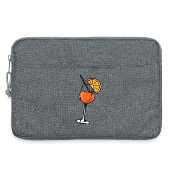 Aperitif Cocktail Aperoli Glass - Laptop bag 13" - heather grey - Front