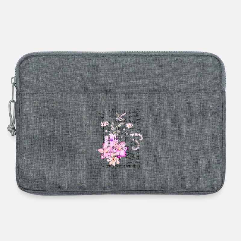 Heilung Genesung Motivation  - Laptoptasche 13" - Grau meliert