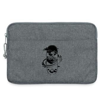 Skateboarding Graphics - Laptop bag 13" - heather grey - Front