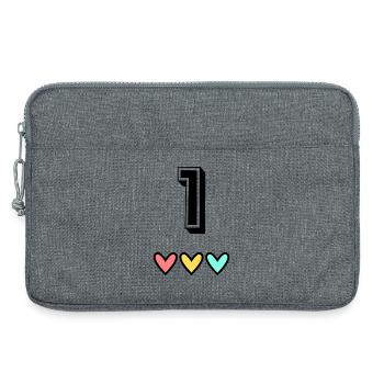 1. 1 Jahr. 1. JAHRESTAG. 1-JÄHRIGES JUBILÄUM - Laptoptasche 13" - Grau meliert - Vorne