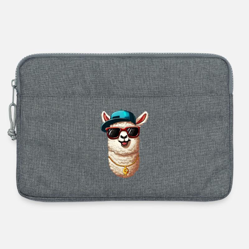 Alpaka - Laptoptasche 13" - Grau meliert