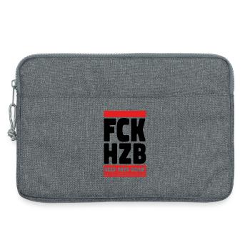 Against anti-Semitism statement - Laptop bag 13" - heather grey - Front