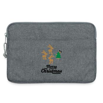 T-shirts amusants pour Noël - Sacoche pour ordinateur portable 13 pouces - gris chiné - Devant