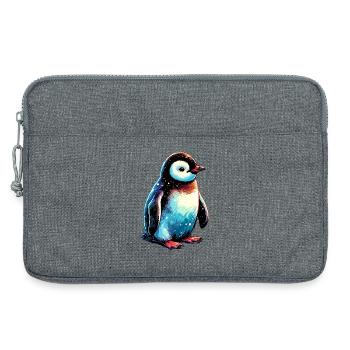 Pingouin - Sacoche pour ordinateur portable 13 pouces - gris chiné - Devant