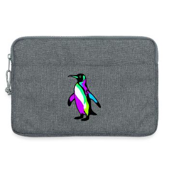 Pingouin - Sacoche pour ordinateur portable 13 pouces - gris chiné - Devant