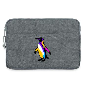 Penguin - Laptop bag 13" - heather grey - Front