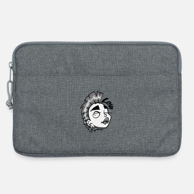Liebe dich - Laptoptasche 13" - Grau meliert