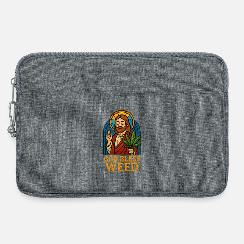 Gott segne Gras - Laptoptasche 13" - Grau meliert