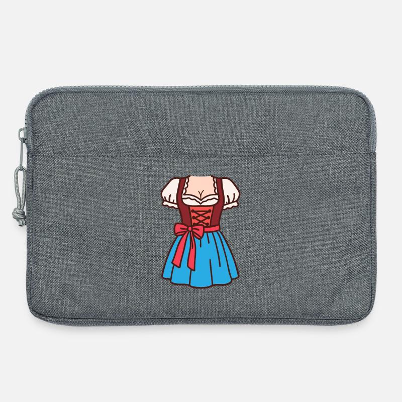 Dirndl Frauen - Laptoptasche 13" - Grau meliert