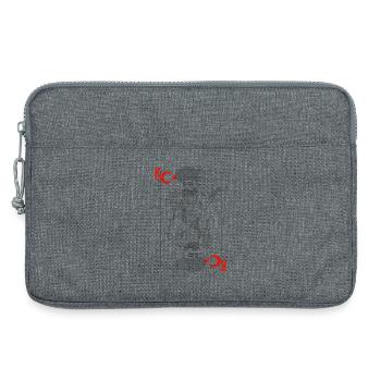 Türkiye Minmalistischer Schwertkönig Tarot - Laptoptasche 13" - Grau meliert - Vorne