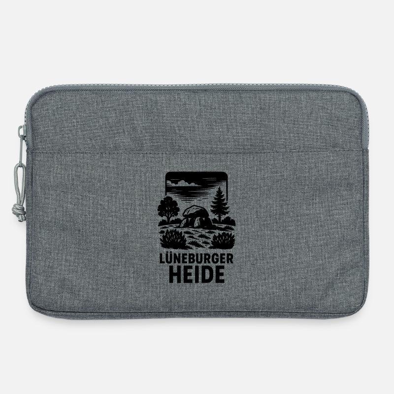 Lüneburger Heide  - Laptoptasche 13" - Grau meliert