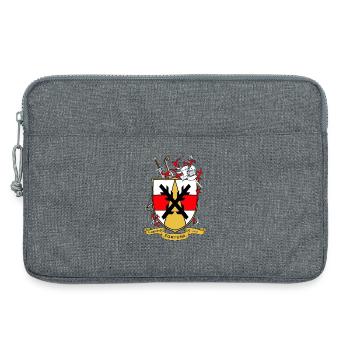 Fortuna Coat of Arms Shield with Helmet - Laptop bag 13" - heather grey - Front