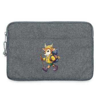 Camping de randonnée de cerfs mignons Camping Aventure - Sacoche pour ordinateur portable 13 pouces - gris chiné - Devant