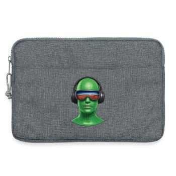 VIRTUELLE REISE – Ton & Bild - Laptoptasche 13" - Grau meliert - Vorne