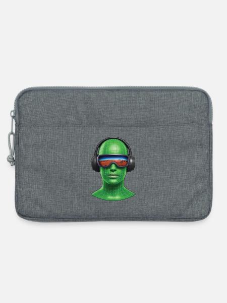 VIRTUELLE REISE – Ton & Bild - Laptoptasche 13" - Grau meliert