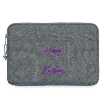 HAPPY BIRTHDAY. HAPPY BIRTHDAY. ANNIVERSARY. - Laptop bag 13" - heather grey - Front