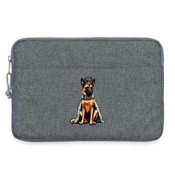 Malinois Belgischer Schäferhund Malinoisbesitzer - Laptoptasche 13" - Grau meliert - Vorne