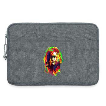 Grunge Your Life Pop Art - Sacoche pour ordinateur portable 13 pouces - gris chiné - Devant