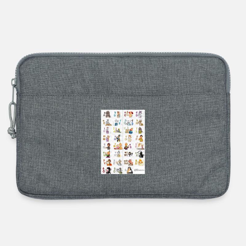 Deutsches Fingeralphabet 2 / - Laptoptasche 13" - Grau meliert