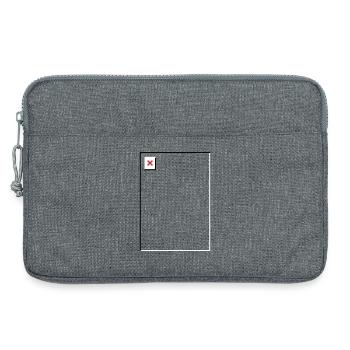 Image manquante – Fichier non trouvé Portrait - Sacoche pour ordinateur portable 13 pouces - gris chiné - Devant
