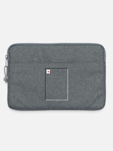Missing Image – File Not Found Portrait - Laptop bag 13" - heather grey