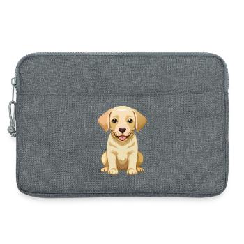 süßer Labrador Retriever - Laptoptasche 13" - Grau meliert - Vorne
