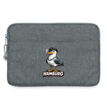 Kapitänsmöwe Hamburg - Laptoptasche 13" - Grau meliert - Vorne