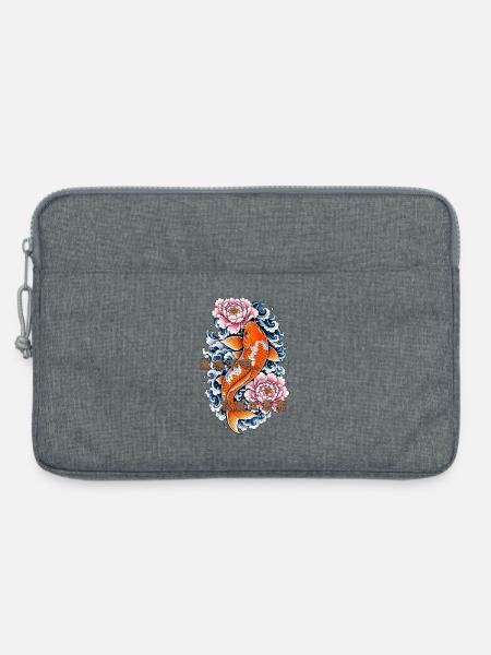 Ahnungsloser Koi - Laptoptasche 13" - Grau meliert