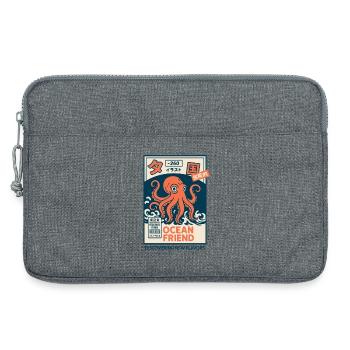 Ocean Friend - Laptop bag 13" - heather grey - Front