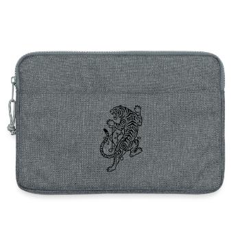 Muay Thai Tiger - Laptop bag 13" - heather grey - Front